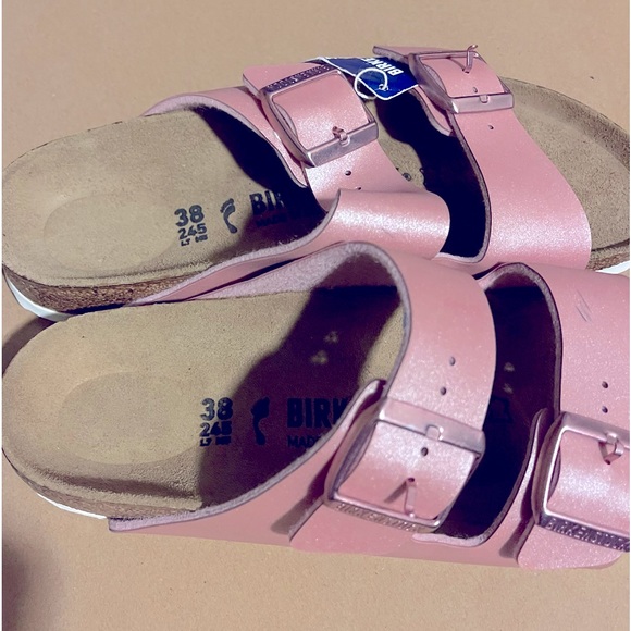 Birkenstock Arizona Birko-Flor :
Icy Metallic Old Rose NWT - Picture 4 of 6